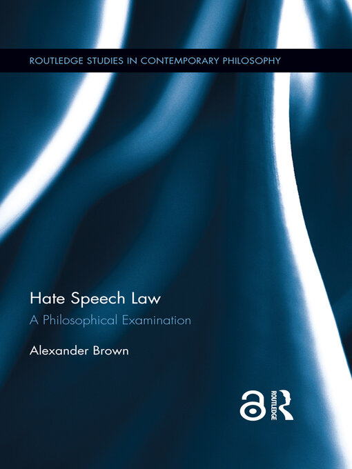 Title details for Hate Speech Law by Alex Brown - Available